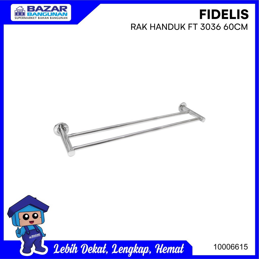Jual Fidelis - Rak Gantungan Handuk Dinding Kamar Mandi Toilet Ft 3036 ...