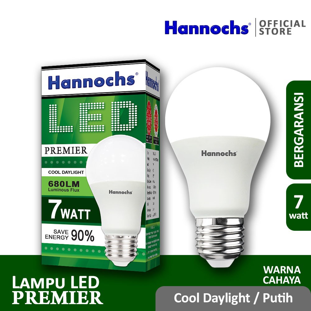 Jual Hannochs Lampu Led Premier 7 Watt Cahaya Putih | Shopee Indonesia