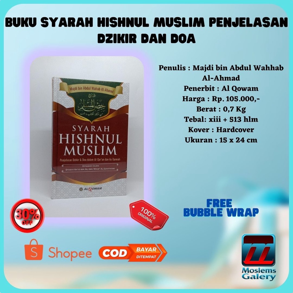 Jual Buku Syarah Hishnul Muslim Penjelasan Dzikir Dan Doa Shopee