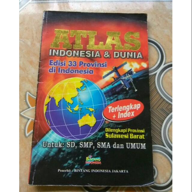 Jual Buku Atlas Indonesia Dan Dunia Terlengkap 112 Hal Sd Smp Sma Umum ...