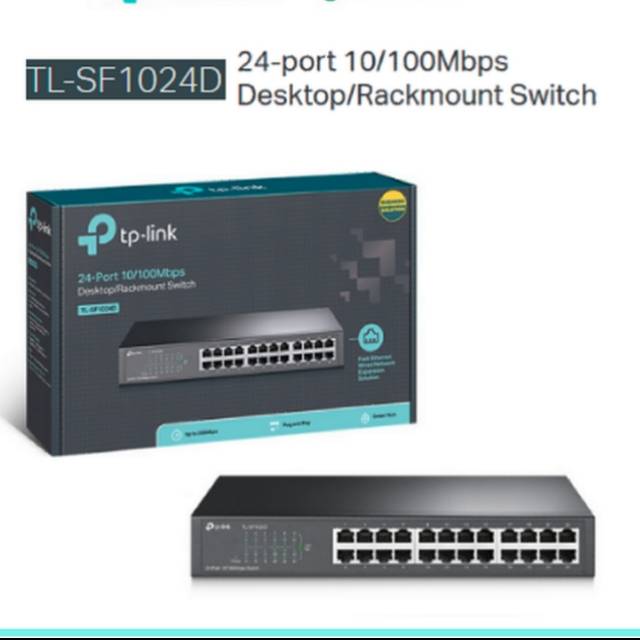 Jual TP-Link TL-SF1024D 24-port 10/100Mbps Desktop/Rackmount | Shopee ...