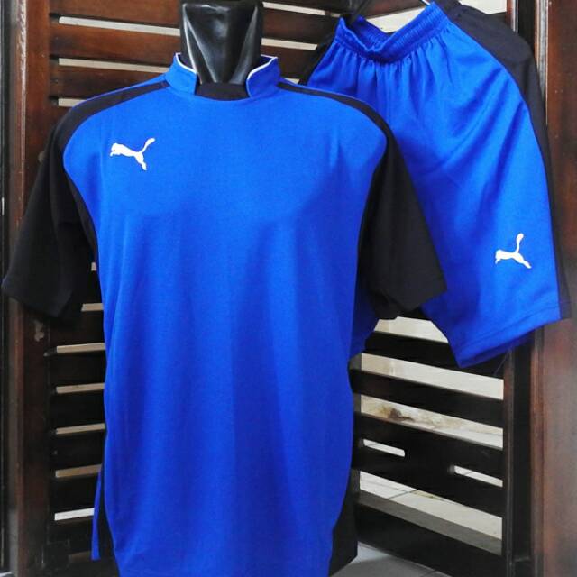 Jersey Futsal Puma Setelan Kaos Olahraga Baju Bola Seragam Kostum Team Tenis Badminton