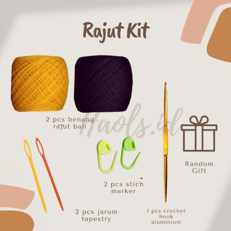 Jual CROCHET SET/RAJUT KIT | Shopee Indonesia