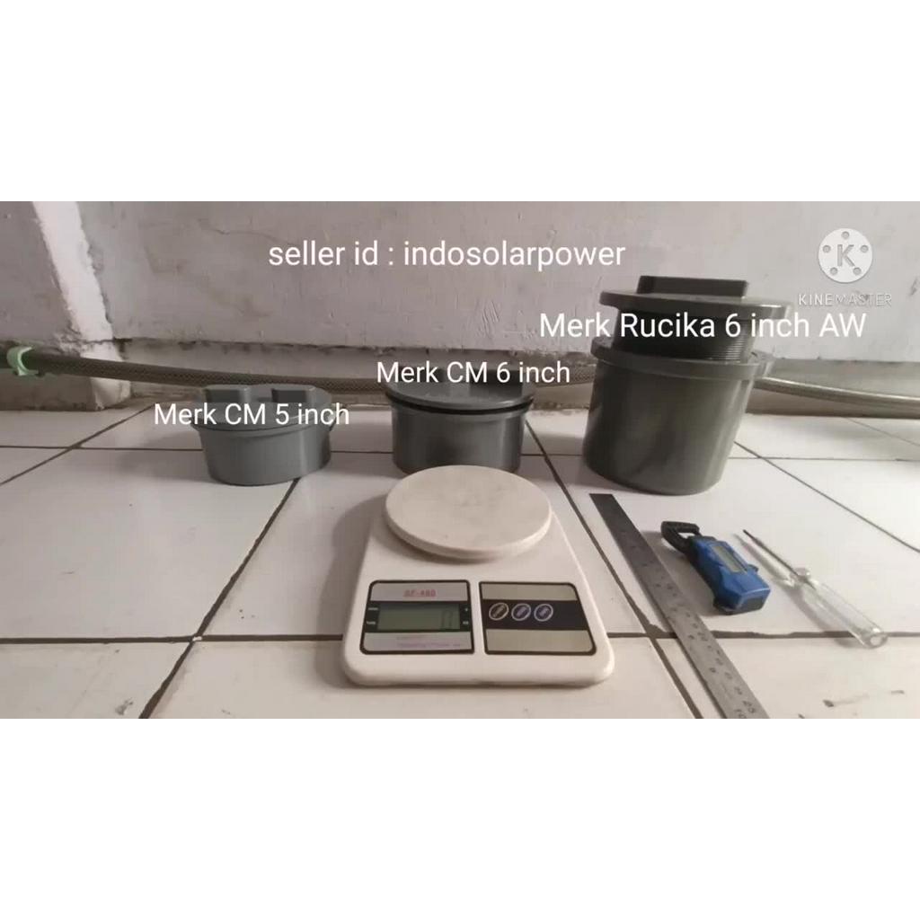Jual CO clean out PVC cap dop tutup drat RUCIKA AW 6