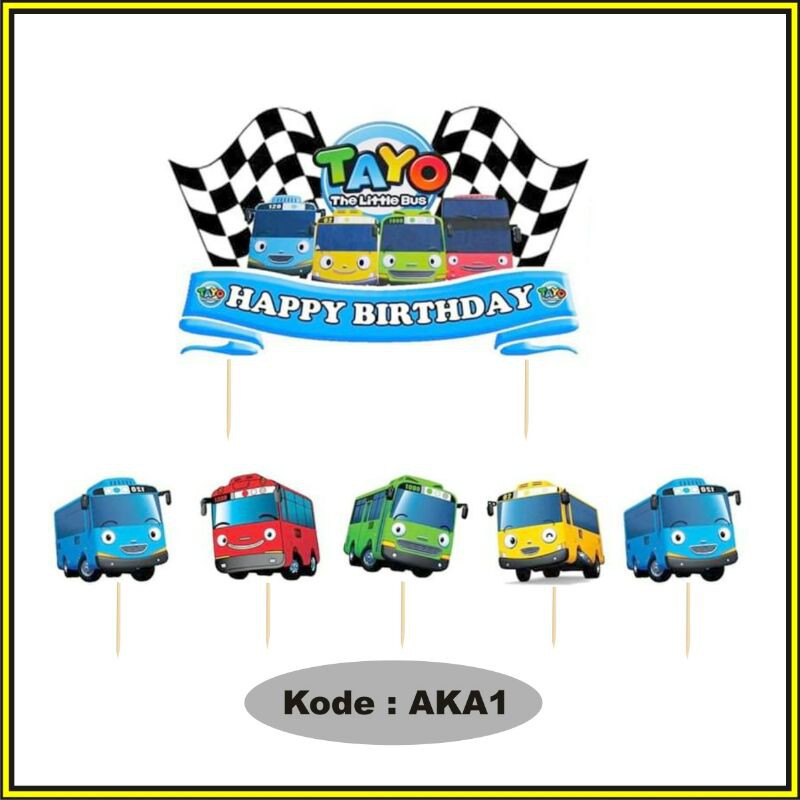 Jual topper cake karakter tayo | Shopee Indonesia