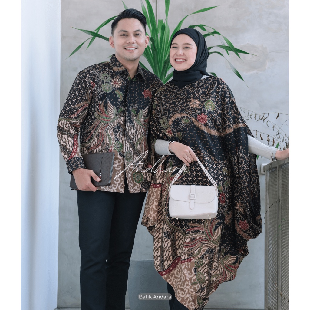 Jual Batik Couple Modern Kondangan Keluarga Outfit Kondangan Kaftan ...