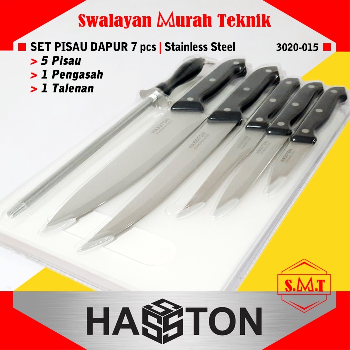 Jual Pisau Dapur Set Pcs Hasston Stainless Steel Shopee