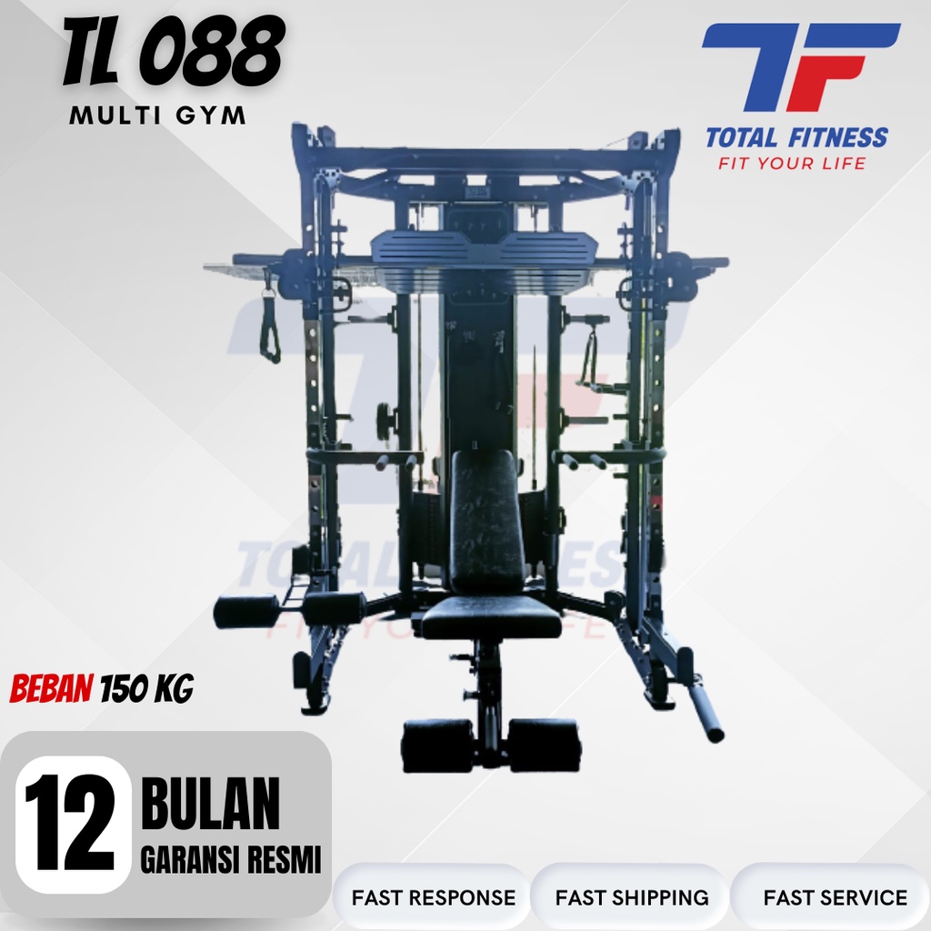 Jual Total Fitness Multi Gym Power Rack Multi function Surabaya ...