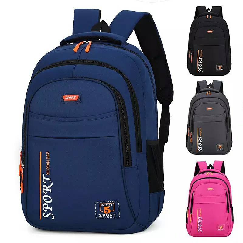Tas Anak Sekolah Simple SD dan TK Laki Laki Garsel FKT 5929 Backpack Cowok  Ransel Punggung Gendong
