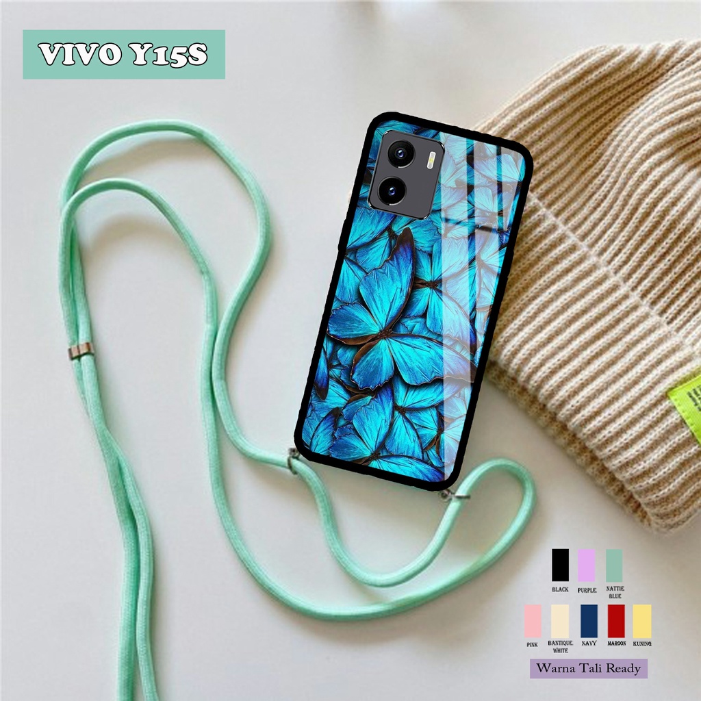 SOFTCASE KACA VIVO Y15S 2021 [H44] SOFTCASE KACA TALI Case Hp Casing  HP Kesing HP Kesing handphone Case handphone Case FOR VIVO Y15S