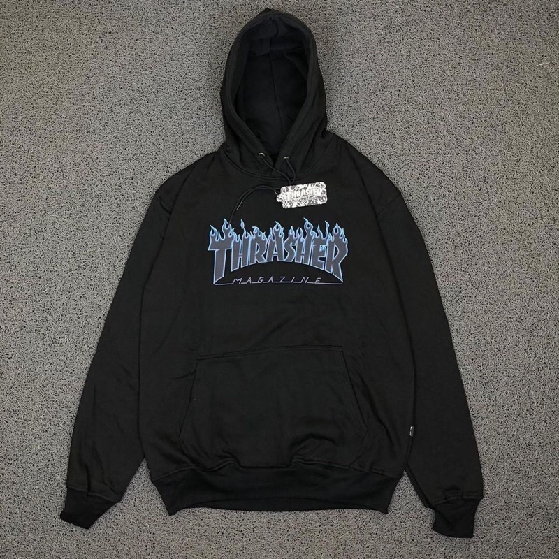 Jual Hoodie THRASHER Black Edition Import Tag Wash Label Shopee Indonesia