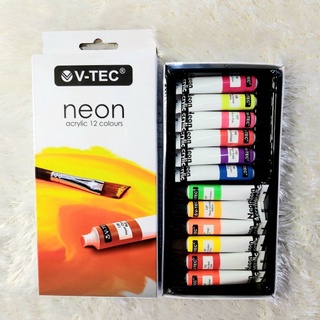 Jual Cat Acrylic/Acrylic Paint Colour 12 warna Mettalic & Neon 6ml -  Metalik - Kota Denpasar - Cko Alat Tulis Sekolah Dan Kantor