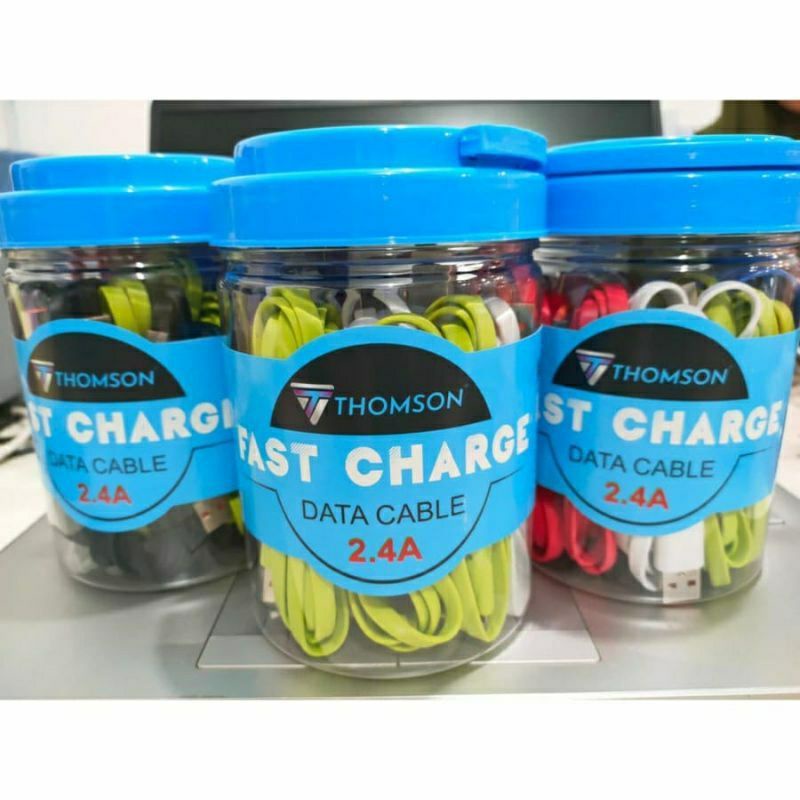 Jual KABEL DATA THOMSON T-1000 2.4A MICRO TYPE C IPHONE LIGHTNING ...