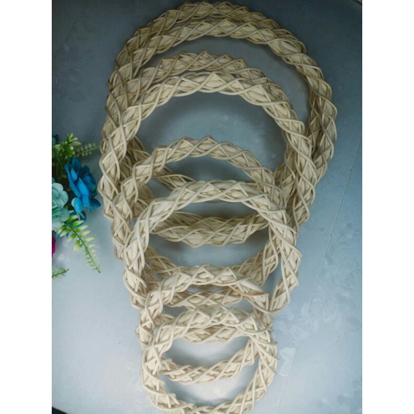 Jual Ring rotan Ulir multi ulir, bahan mahar rustic ring frowers ...