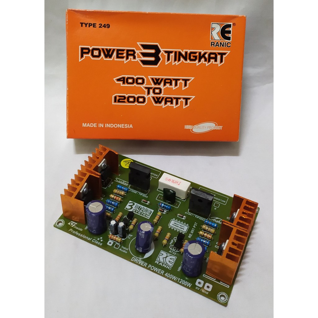 Jual Kit Power Amplifier 3 Tingkat 400 Watt To 1200 Watt Kit Ranic Type ...