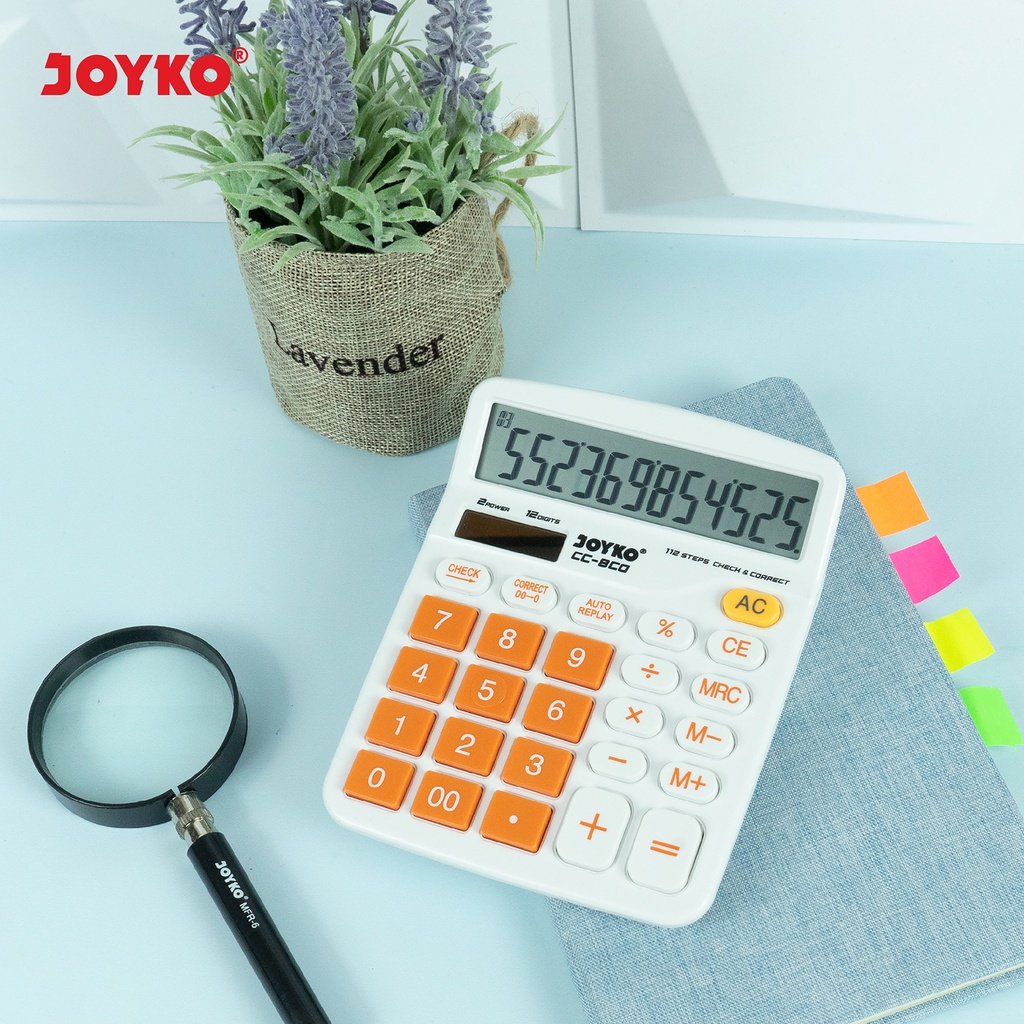 JOYKO Calculator Kalkulator CC-8 12 Digits Check & Correct (7)