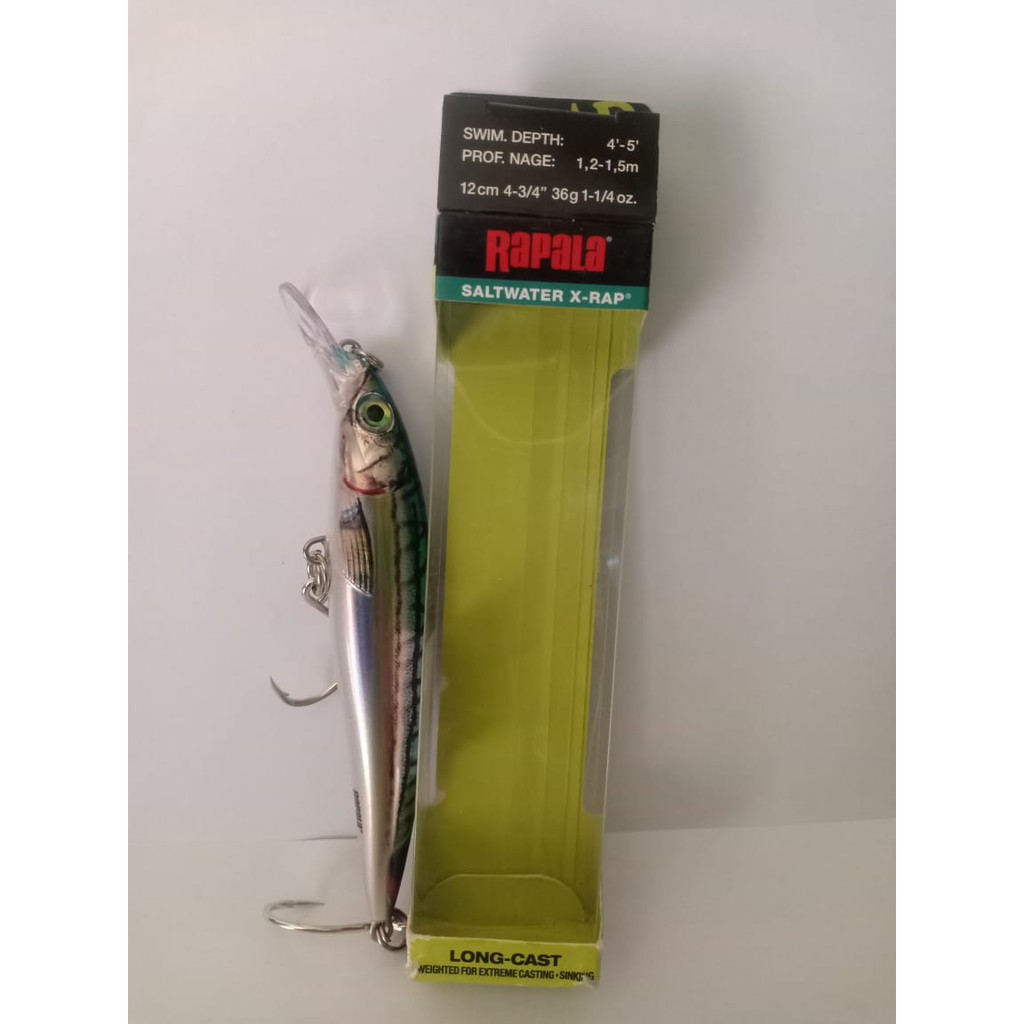 12cm Rapala Saltwater X-Rap Long Cast Sinking Minnow Fishing Lure