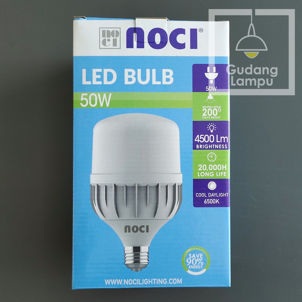 Jual Bohlam LED NOCI Capsule 50W 6500K Putih E27 | Shopee Indonesia