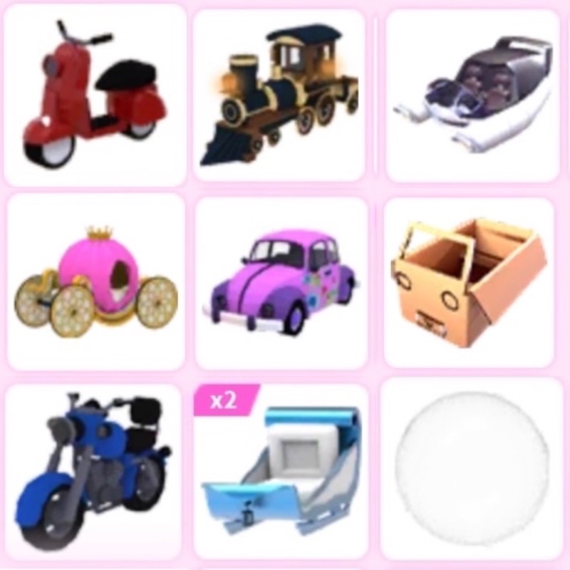 Jual ADOPT ME VEHICLES ( Common & Rare ) Shopee Indonesia