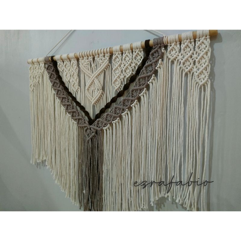 Jual Macrame Wall Hanging Dekorasi Dinding 100x70cm | Shopee Indonesia
