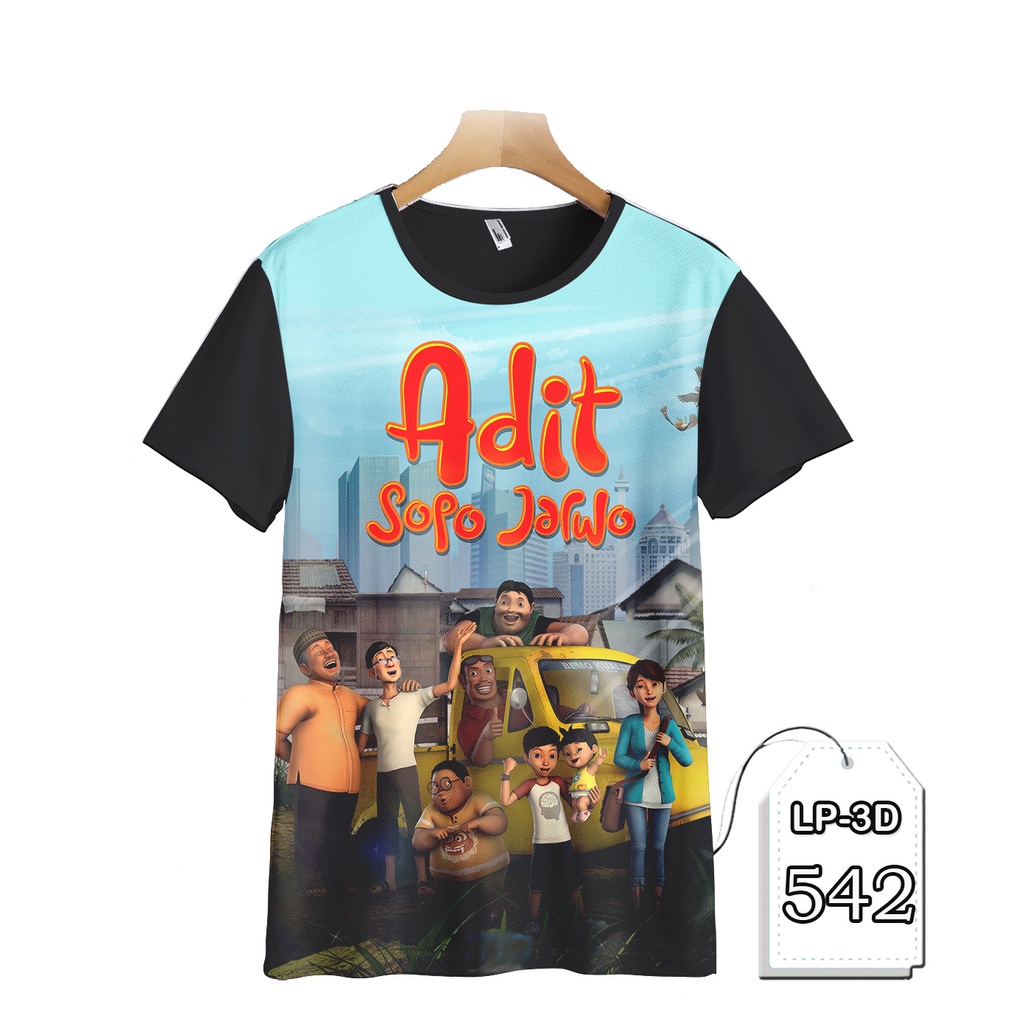 Jual KAOS Adit Sopo Jarwo KAOS Cartoon Animasi Anak #LP3D-542 | Shopee ...