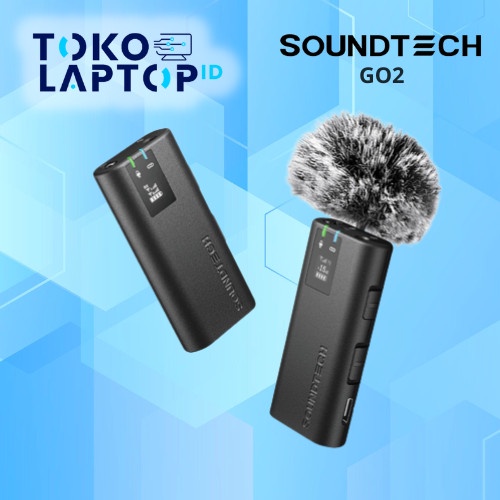 Jual SOUNDTECH GO2 Wireless Microphone 2.4Ghz Lavalier TX RX Magnetic ...