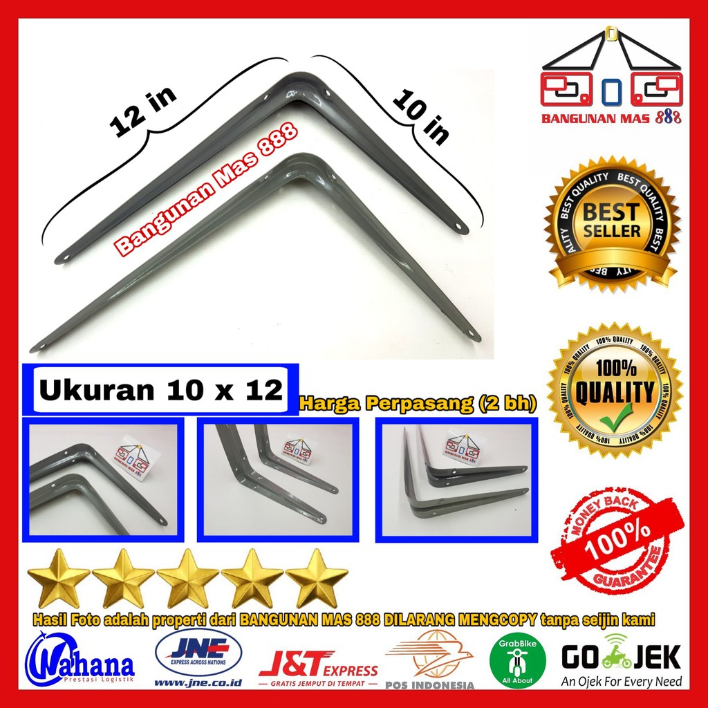 Jual SIKU RAK 10X12 BESI - SIKU BESI - RAK BARANG - SIKU SALON -SIKU ...