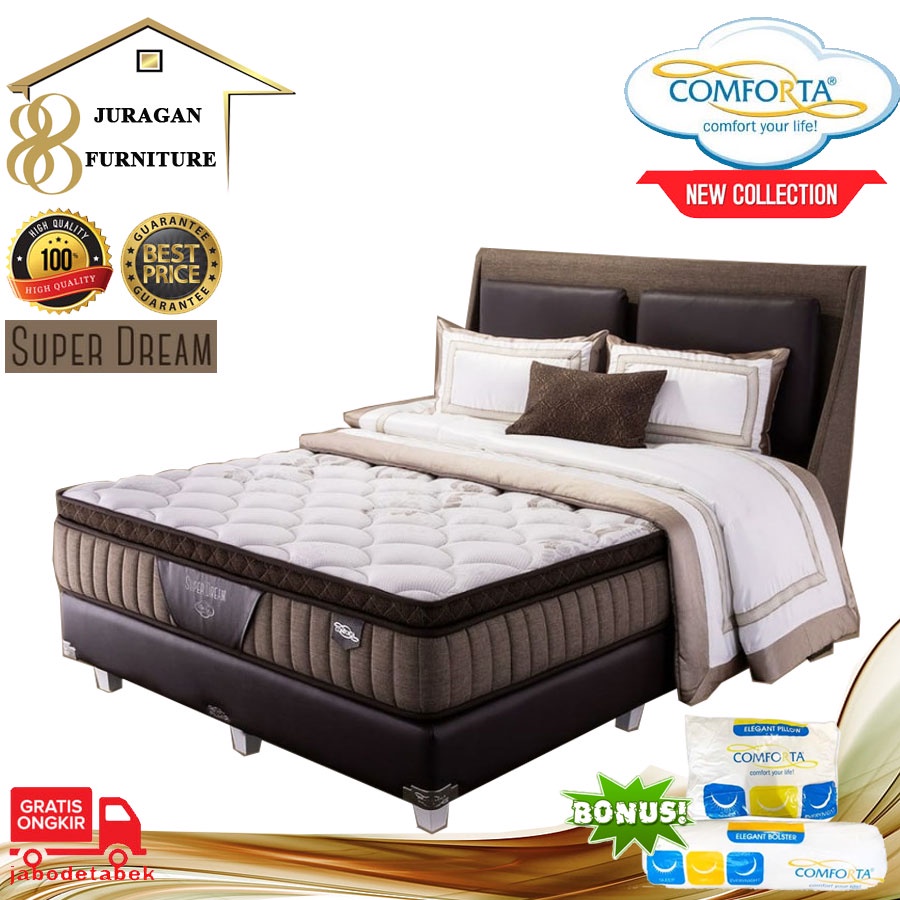 Jual Full Set COMFORTA Kasur Springbed ( Super Dream ) | Shopee Indonesia