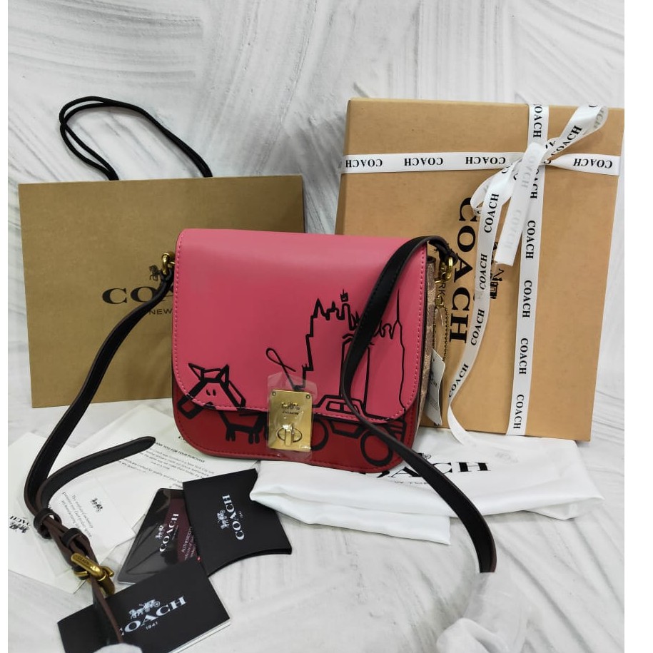 Coach hutton saddle discount bag