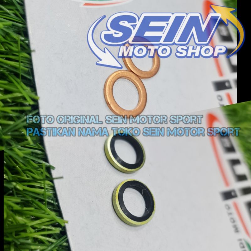 Jual Seal Ring Karet Selang Rem Banjo Domino 10m 14 baut anti bocor Cnc