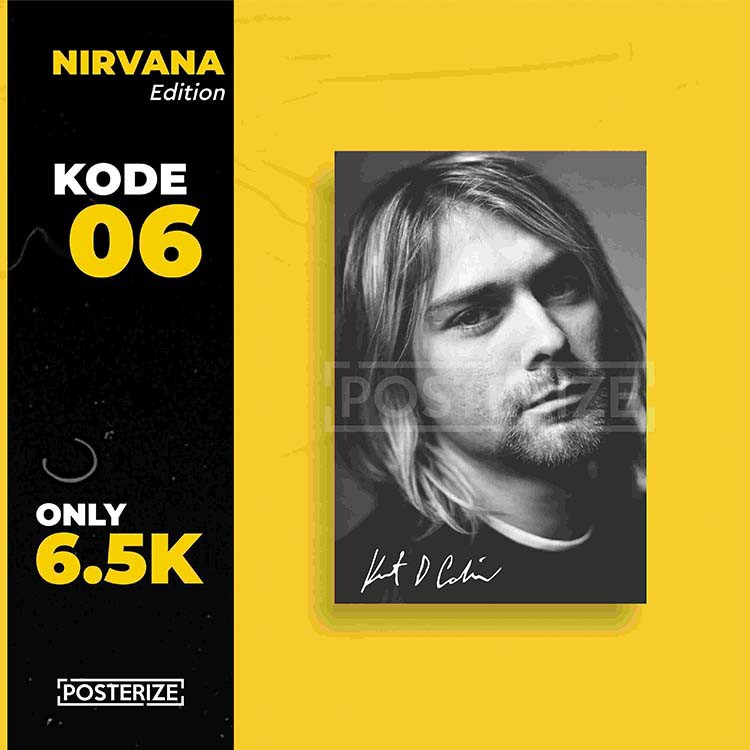 Jual POSTER BAND NIRVANA KURT COBAIN WALL DECOR MURAH | Shopee Indonesia