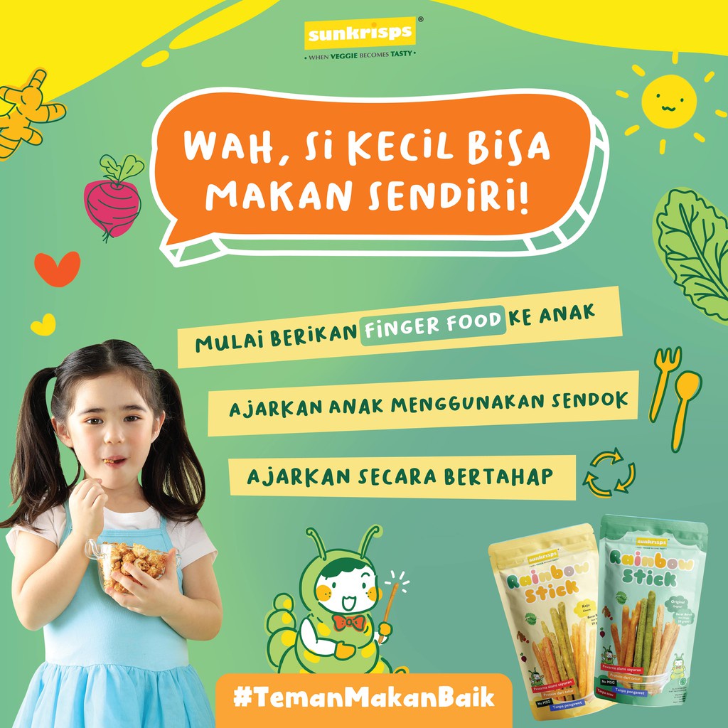 Jual SUNKRISPS Rainbow Stick - Veggie / Cheese - Snack Bayi Anak ...