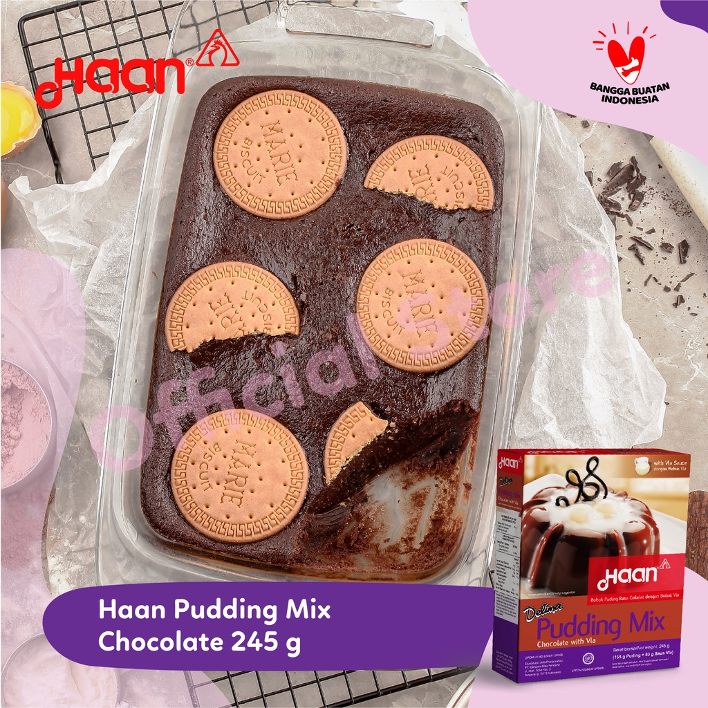 Jual HAAN DELIMA PUDDING CHOCOLATE 245gr - BAKING PREMIX FLOUR | Shopee ...