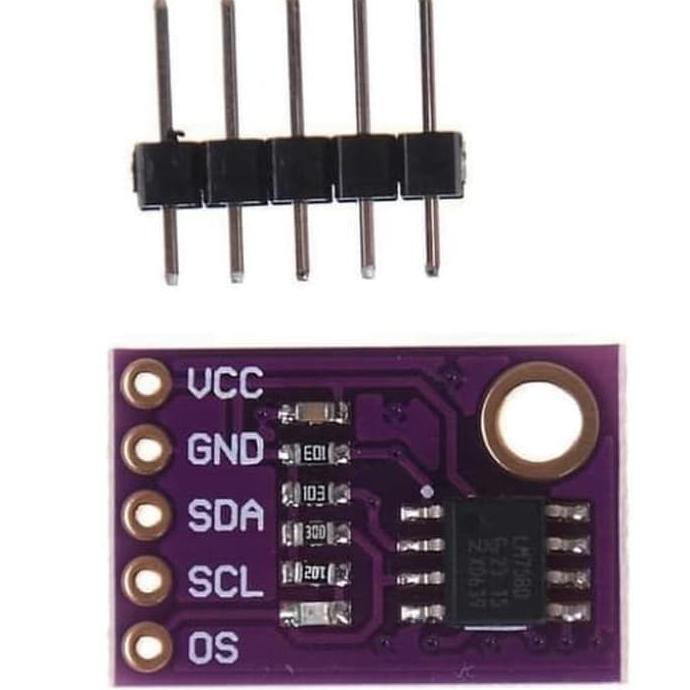 Jual High Accuracy Lm75A I2C Digital Temperature Sensor Module Arduino ...