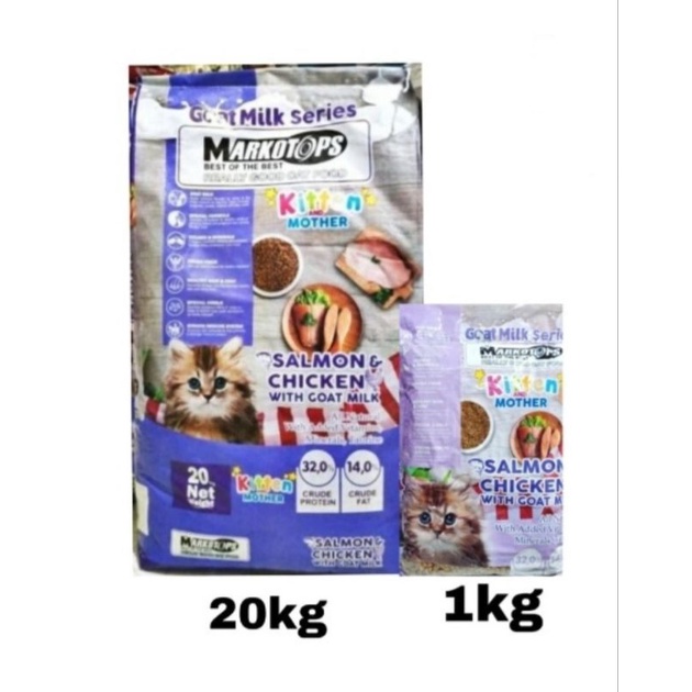 Jual Makanan Kucing Kering Markotop Kitten And Mother Repack Kg