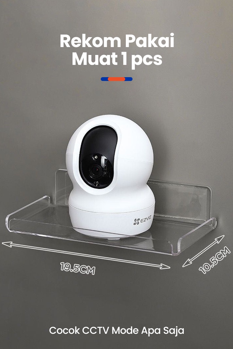 Jual HALU Rak Dinding Tempel Dudukan CCTV Kamera Serbaguna Wall Mount ...