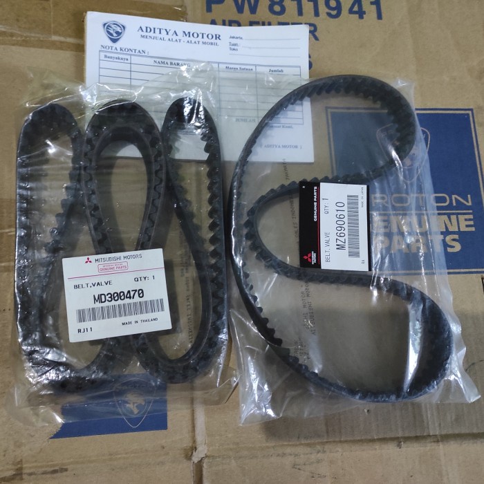 Jual timing teming belt set kuda L300 DIESEL SOLAR ORIGINAL MITSUBISHI