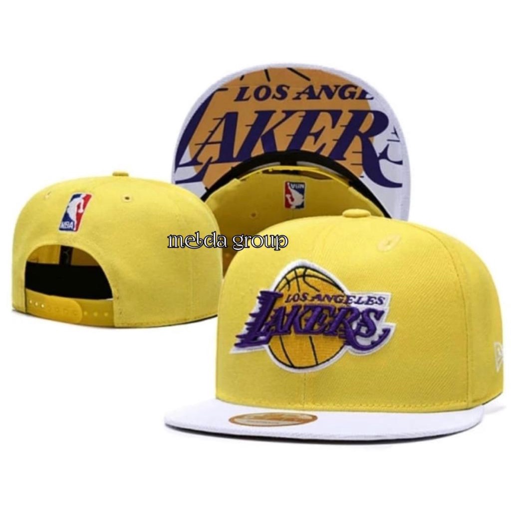 PROMO 2022Topi Snapback Distro Original Lakers // Topi Pria Wanita  Kekinian-COD