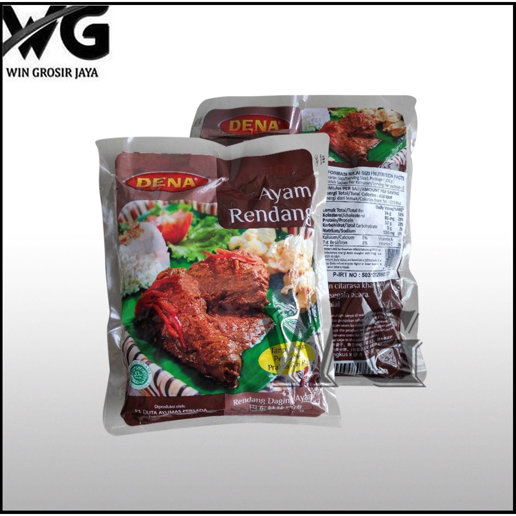Jual Dena Ayam Rendang 500 Gram / 1 Pack Isi 5 / Makanan Siap Saji ...