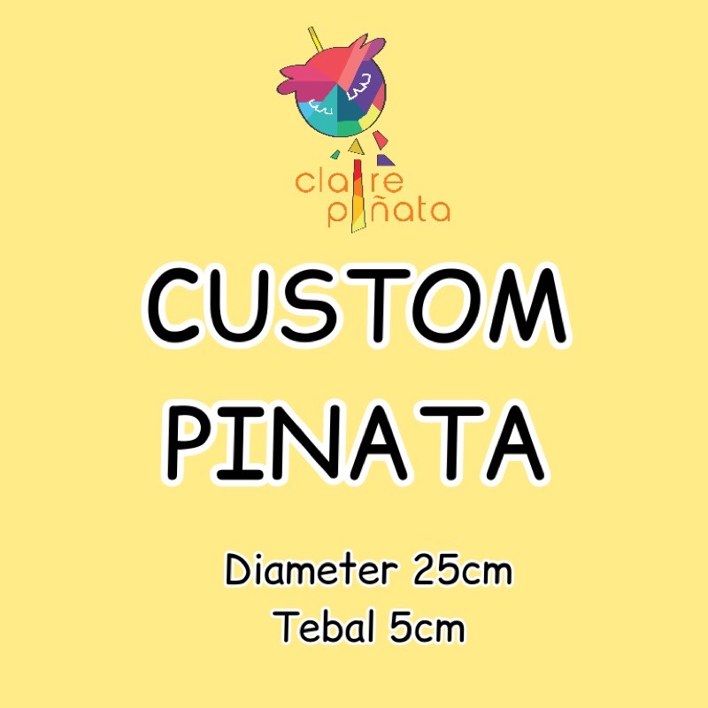 Jual CUSTOM PINATA ULANG TAHUN 25CM TEBAL 5CM | Shopee Indonesia
