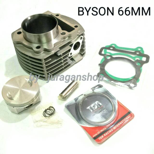 Jual Blok Bore Up Set 66MM Yamaha Byson TDR Racing (198cc) Shopee