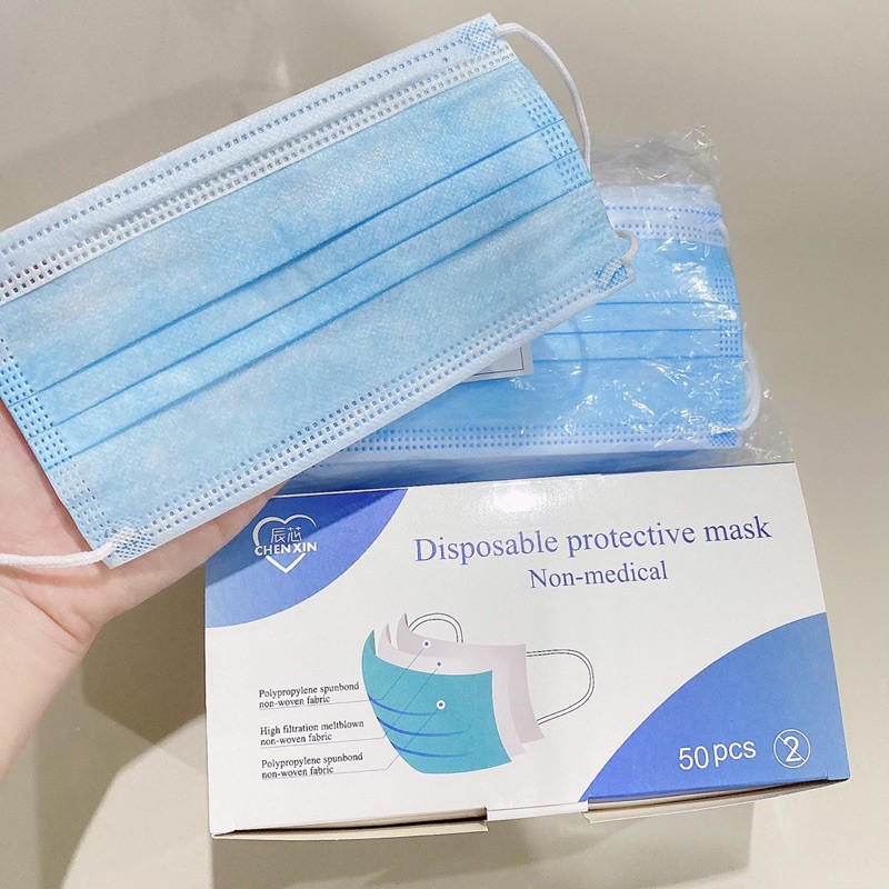 Jual READY!! Masker 3ply Earloop Headloop Disposable Face Mask Import ...