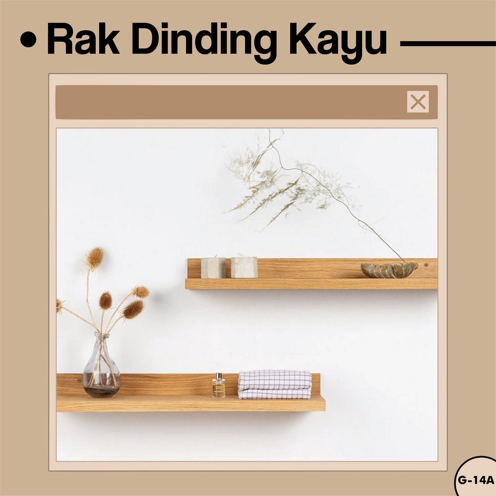 Jual RAK DINDING KAYU AMBALAN/ HIASAN DINDING AESTHETIC | Shopee Indonesia