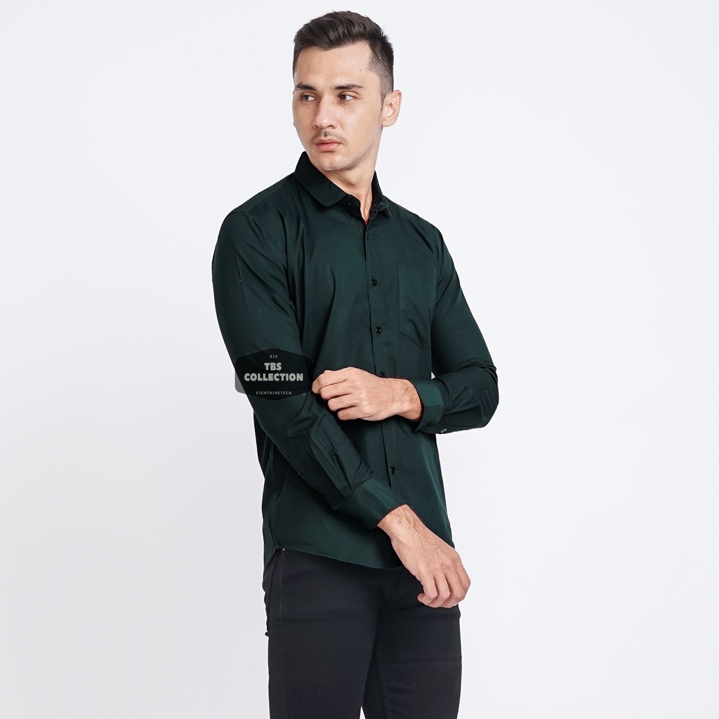 Kemeja Lengan Panjang Mwo Grey Green