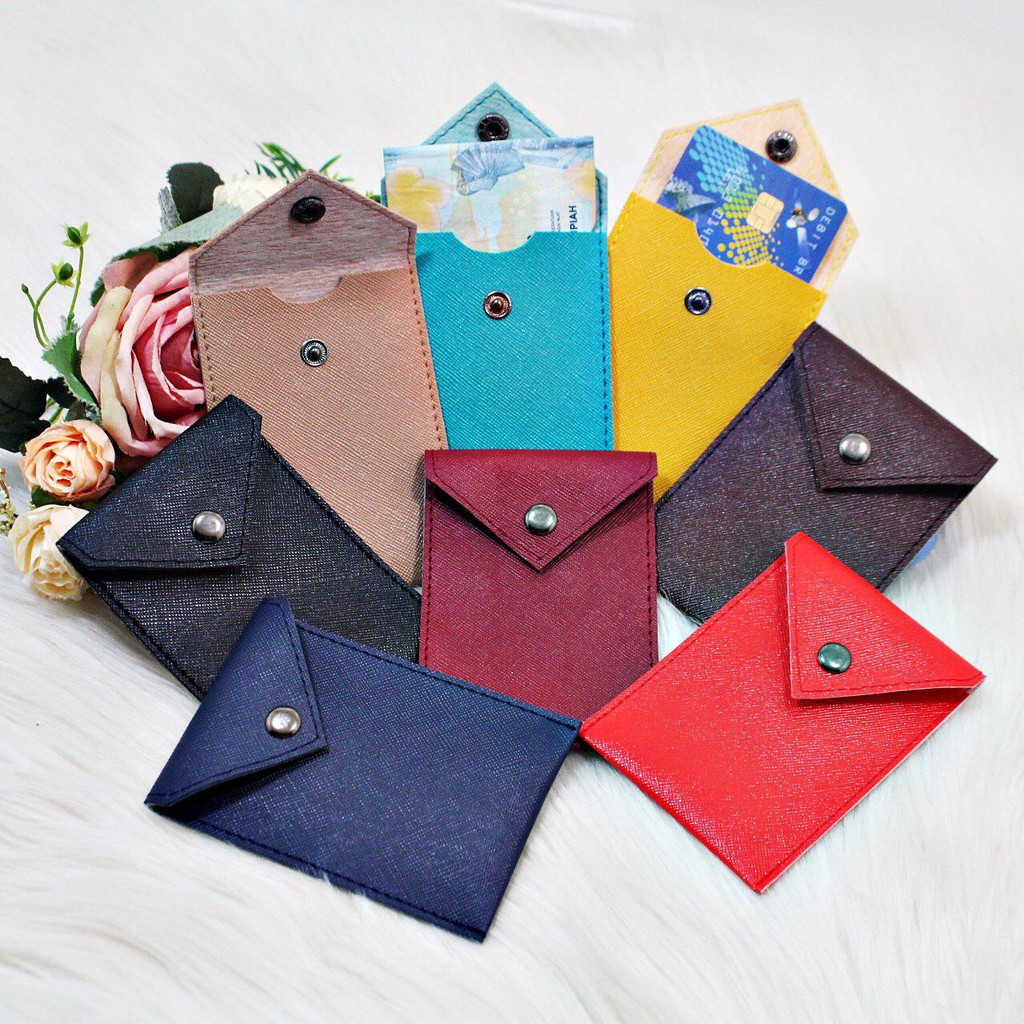Jual Takar dompet kartu kancing card holder import batam murah wanita ...