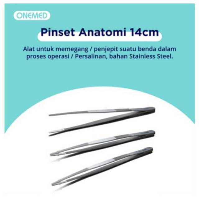 Jual Pinset Anatomi Pinset Anatomis Chirurgis Onemed Cm Pincet Shopee Indonesia