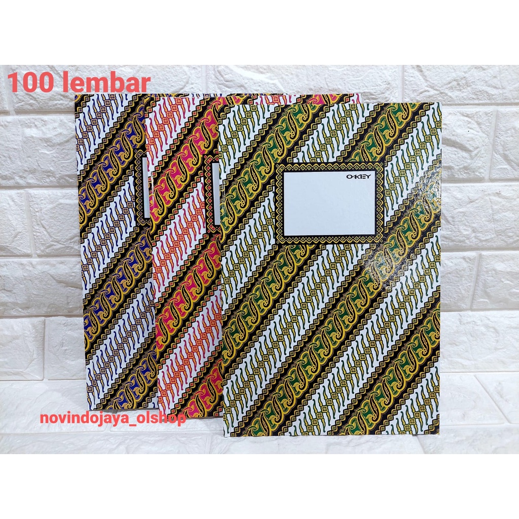 Jual BUKU HARD COVER FOLIO OKEY 100 LEMBAR TERMURAH | Shopee Indonesia