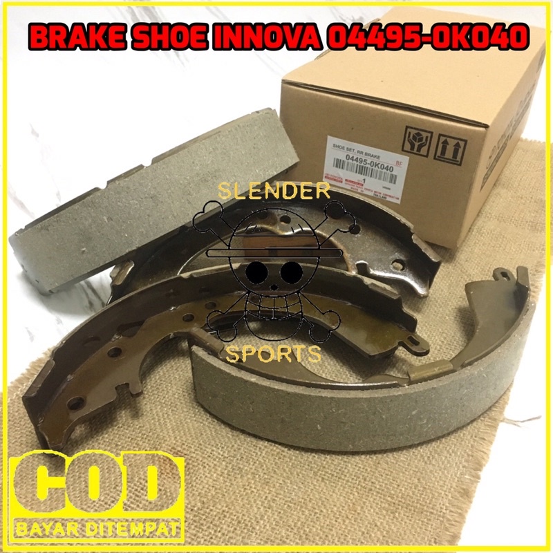 Jual BRAKE SHOE INNOVA KAMPAS REM BELAKANG INNOVA 044950K040