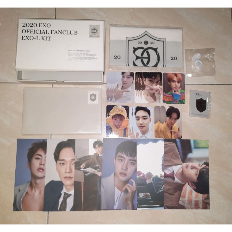 Jual EXO WELCOME KIT EXOL ACE FANCLUB 2020 PHOTOCARD POSTCARD KAI ...