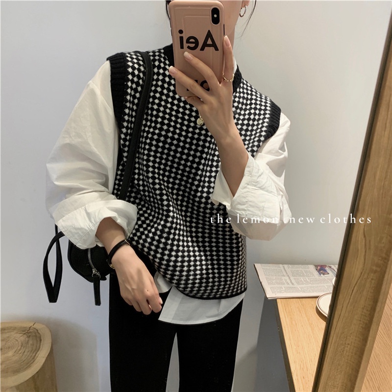 Jual SMALL DIAMOND VEST ROMPI BAHAN PREMIUM PINTEREST KOREAN STYLE ...